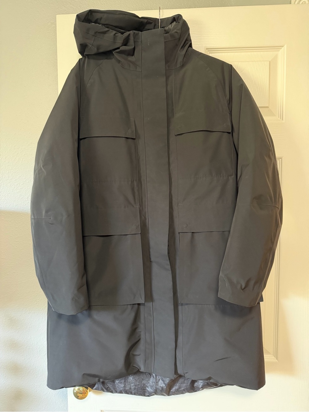 CALIA by Carrie Underwood Women's Black Puffer Coat with Hood